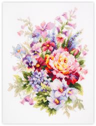 Broderikit Tavla Sommar blomster