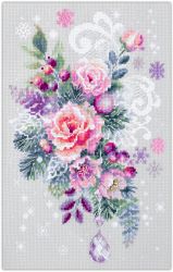 Broderikit Tavla Vinters blomstermotiv