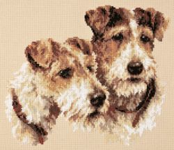 Broderikit Tavla Fox Terriers Foxterrier