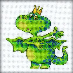 Broderikit Tavla Drake Levererar Lycka