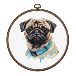 Broderikit Tavla Mops