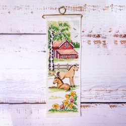 Broderikit Minivepa Hästar på sommaräng