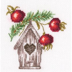 Broderikit Tavla Fågelholk