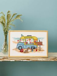 Broderikit Tavla Icecreamtruck