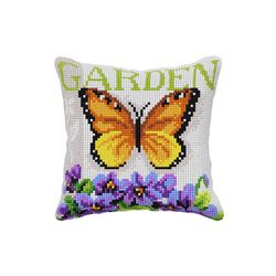 Broderikit Kudde Fjäril