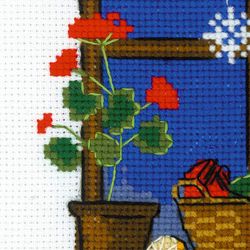 Broderikit Tavla Vinterfönster