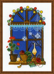 Broderikit Tavla Vinterfönster