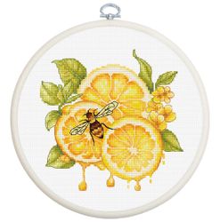 Broderikit Tavla med flexiram The Lemon Juice - Citronsaften