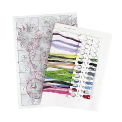 Broderikit Tavla Färgglad vinterfågel