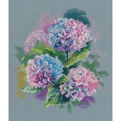 Broderikit Tavla Hortensia i blom