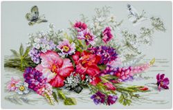 Broderikit Tavla Country Bouquet Country bukett