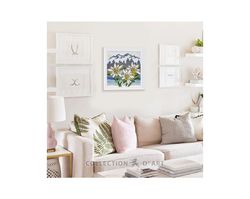 Broderikit Kudde Edelweiss Blomma
