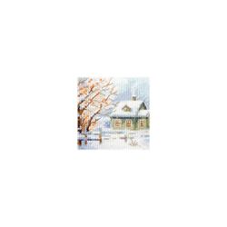 Broderikit Tavla Vintern kom. Snöfall