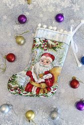 Broderikit Julstrumpa På väg till sagan