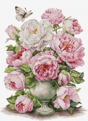 Broderikit Tavla The Romance of roses - Rosornas romantik