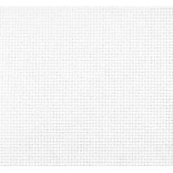 Vit Aida Broderiväv 14 count (5,4 rutor/cm) 50x50 cm (art.100) Zweigart