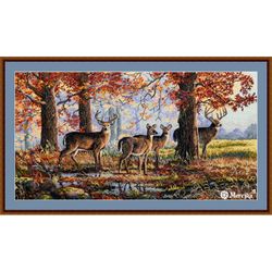 Broderikit Tavla Under the Oaks - Hjortar under ekarna