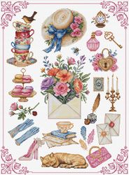 Broderikit Tavla Sampler Beauty - Skönhet