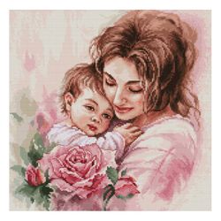 Broderikit Tavla Moments of Longing- Mammas Kärlek