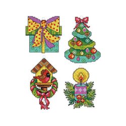 Broderikit Plastic canvas Christmas Toys