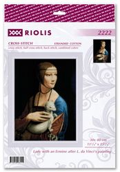 Broderikit Tavla Lady with an Ermine after L. da Vinci's Painting