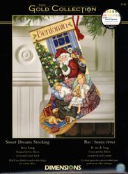 The Gold Collection Broderikit Sweet Dreams Stocking - Julstrumpa