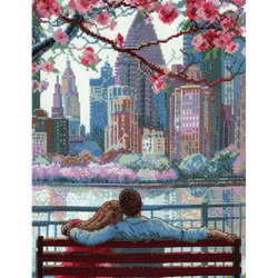 Broderikit Tavla - Aine collection "Blooming New York"