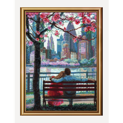 Broderikit Tavla - Aine collection "Blooming New York"