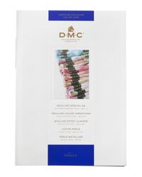 Färgkarta från DMC med riktiga färgprover