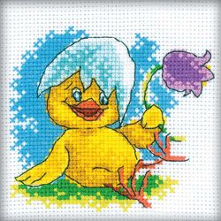 Broderikit Tavla Glad kyckling