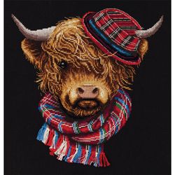 Broderikit Tavla Joe the hipster - Cool tjur