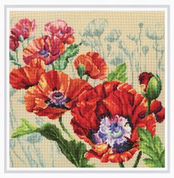 Broderikit Tavla  Inspiration - Vallmo