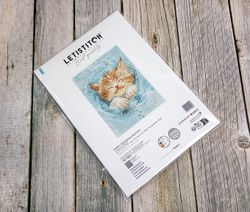 Broderikit Tavla Splashing playtime - Kattunge
