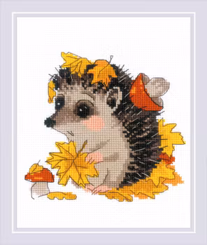 Broderikit Tavla The Leaf Gatherer - Igelkott