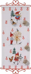 Broderikit Jul Kalender Nissar & Djur