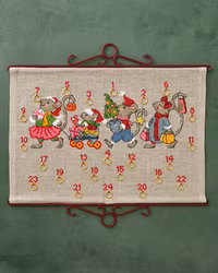 Broderikit Jul Kalender Mus promenad
