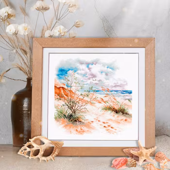 Broderikit Tavla Sea Dunes - Sanddyner vid hav