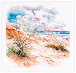 Broderikit Tavla Sea Dunes - Sanddyner vid hav