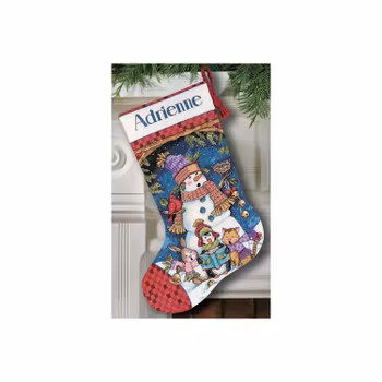 Broderikit Julstrumpa Cute Carolers Stocking - Julstrumpa