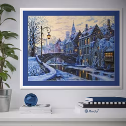 Broderikit Tavla Winter Evening Vinterkväll