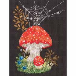 Broderikit Tavla Forest decorations - Skogens dekor