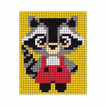 Broderikit för nybörjare Tvättbjörn