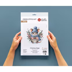 Broderikit Tavla Christmas Magic - Mus