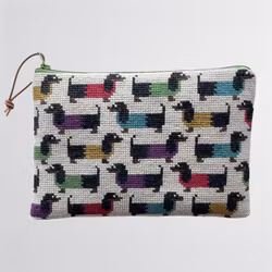 Broderikit Clutch RØDE HUNDE - Hundar - Baldyre