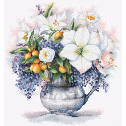 Broderikit Tavla Floral Etude - Blomsteretude