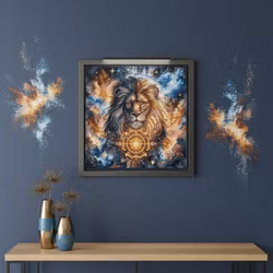 Broderikit Tavla Celestial Lion - Lejon