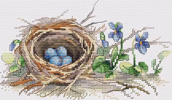 Broderikit Tavla On the forest edge - Vid skogens kant