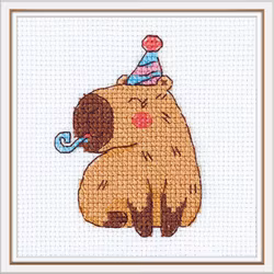 Broderikit Tavla Capybara - Kapybara