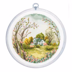 Broderikit Tavla med flexiram The Spring - Våren