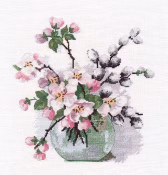 Broderikit Tavla The fragrance of spring - Doften av vår